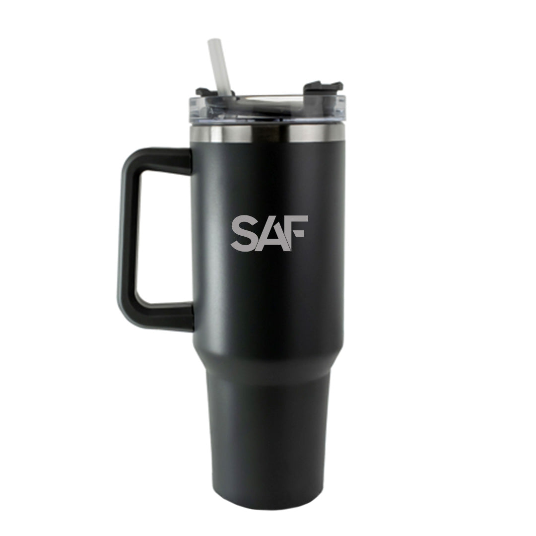 SAF Black Engraved Tumbler