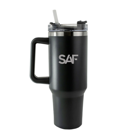 SAF Black Engraved Tumbler